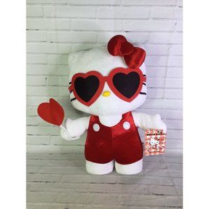 Gemmy Hello Kitty Sanrio Valentine's Greeter Red Heart Bow Plush Stuffed Doll